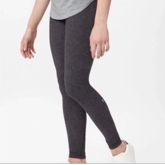 IVIVVA Gray High Rise Herringbone Leggings 14 - Picture 2 of 4